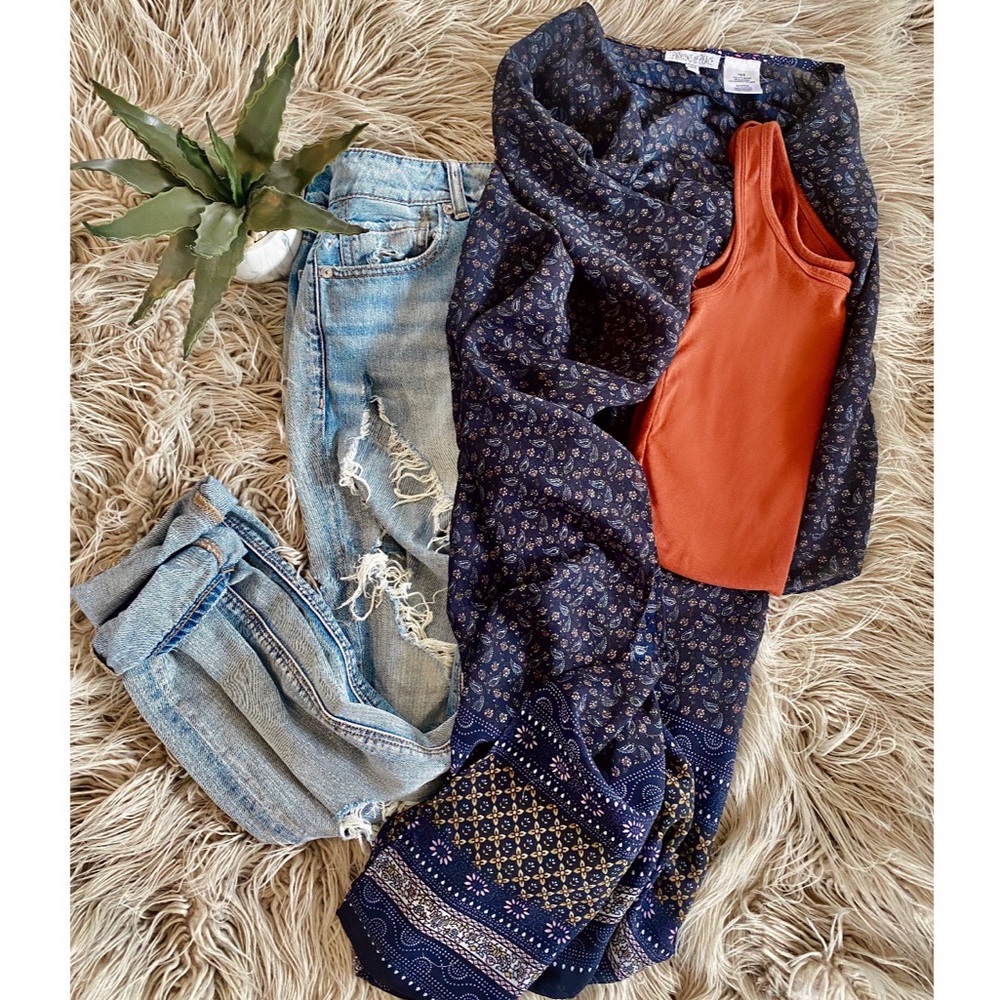 EUC Patrons of Peace ☮️ Long Cardigan Kimono